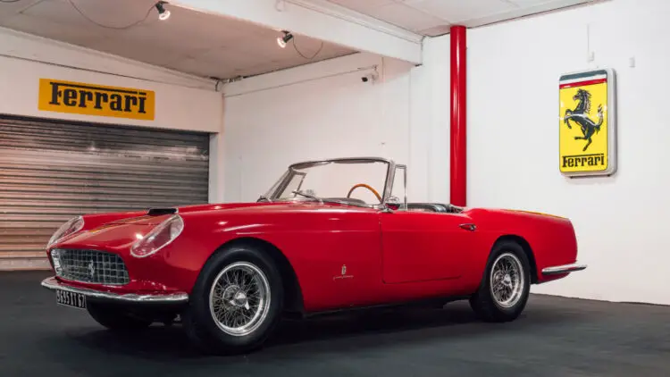 Red 1959 Ferrari 250 GT Series II Cabriolet  on sale in the RM Sotheby's Paris 2022 classic car auction