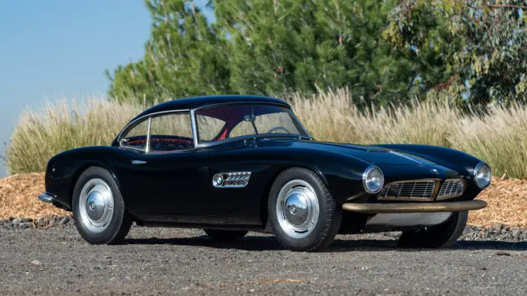 Black 1959 BMW 507 Series II on sale in the Gooding Amelia Island 2022 classic car auction