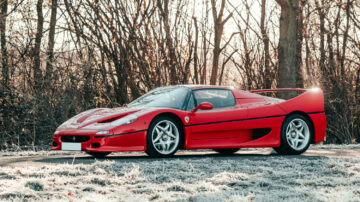 A 1996 Ferrari F50 is the lead car in the RM Sotheby's Paris 2022 classic car auction