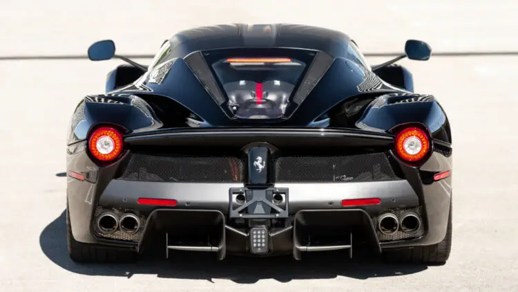 Black 2015 Ferrari LaFerrari on sale at RM Sotheby's Amelia Island 2022 classic car auction
