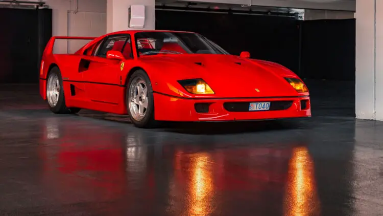 1989 Ferrari F40 on sale in the Artcurial Paris Rétromobile 2022 classic car auction