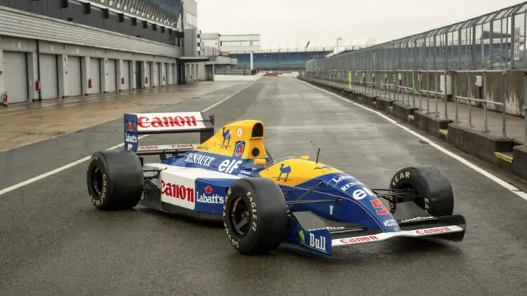 Nigel Mansell's 1991 Williams FW14 sold for a marque record results in the RM Sotheby's Monaco 2022 classic car auction