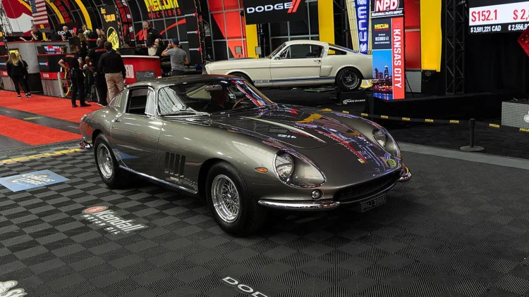 The top results was $3,025,000 paid for a Classiche-certified 1967 Ferrari 275 GTB/4