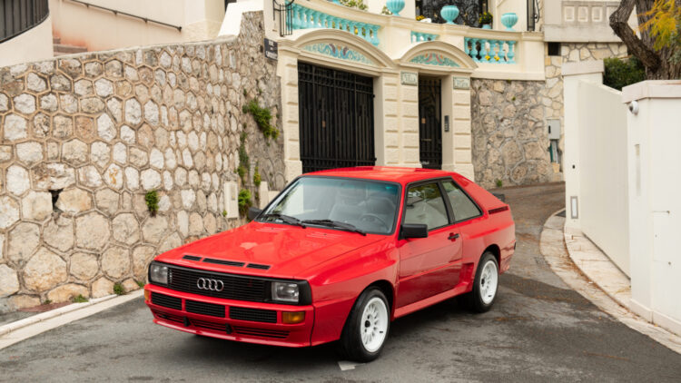 1984 Audi Sport quattro on sale in the RM Sotheby's Monaco 2022 classic car auction