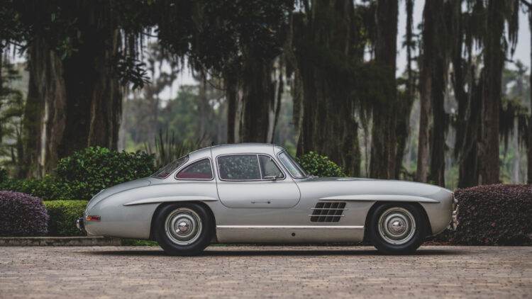 Profile 1955 Mercedes-Benz 300 SL Alloy Gullwing on sale in the RM Sotheby's Monterey 2022 classic car auction