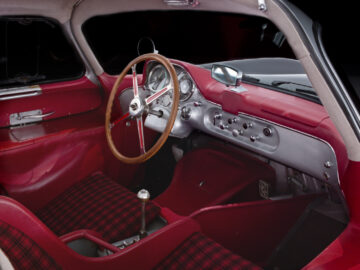 1955 Mercedes-Benz 300 SLR Uhlenhaut Coupé red interior