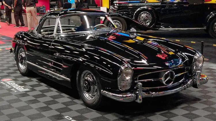 Black 1957 Mercedes-Benz 300SL Roadster Top Results in the Mecum Indianapolis 2022 Auction / Indy Sale May 2022