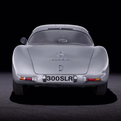Rear View of the 1955 Mercedes-Benz 300 SLR Uhlenhaut Coupé