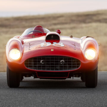Front 1955 Ferrari 410 Sport Spider on sale in the RM Sotheby's Monterey 2022 classic car auction