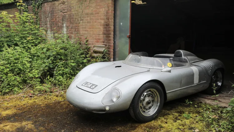 Barn-find 1956 Porsche 550 Spyder on Sale in the Gooding London classic car auction