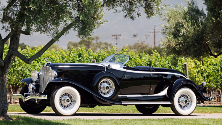 1932 Auburn 12-160A Boattail Speedster on sale at Gooding Pebble Beach 2022 classic car auction