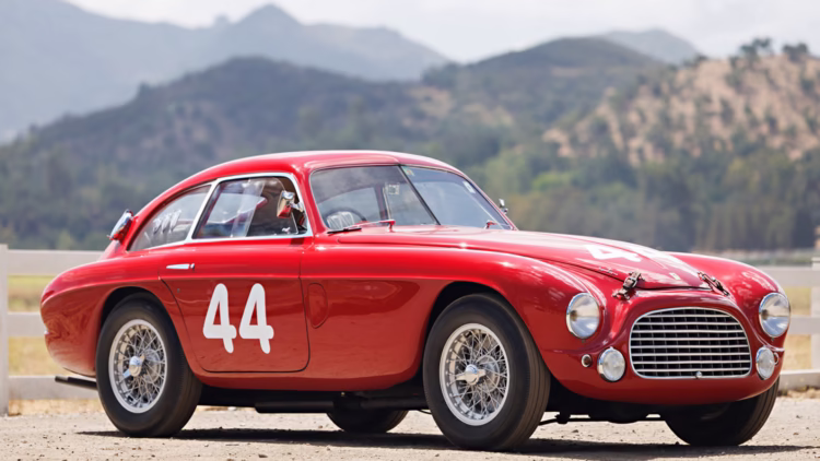 Top Ferraris 1950 Ferrari 166 MM Berlinetta Le Mans at Gooding Pebble Beach 2022 sale