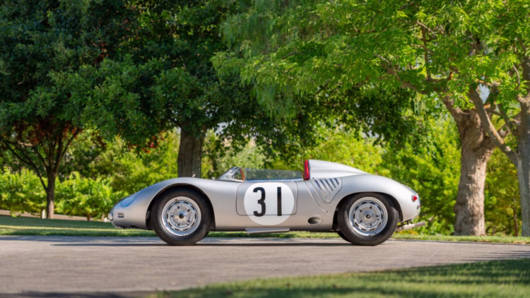 1959 Porsche 718 RSK Werks Spyder on sale at RM Sotheby's Monterey 2022