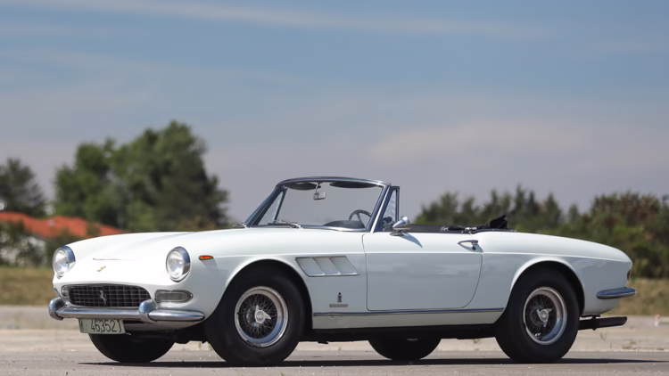 white 1965 Ferrari 275 GTS at gooding London 2022 sale