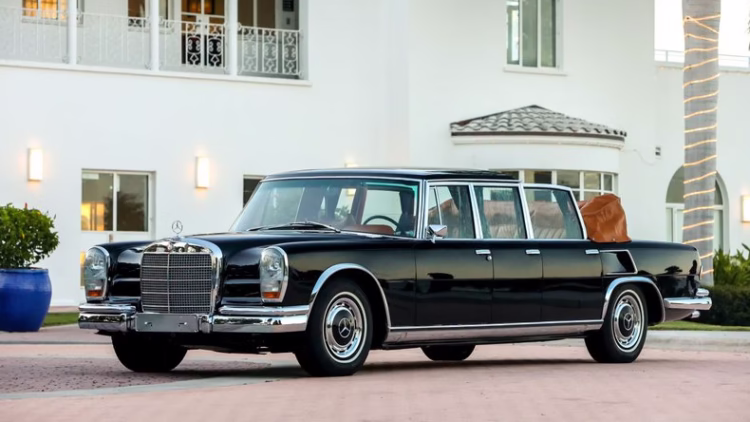 1971 Mercedes-Benz 600 LWB Landaulet top results at Broad Arrow Monterey 2022