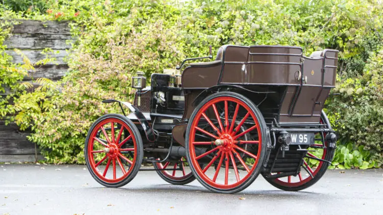 1897 Daimler Twin-Cylinder 4HP Tonneau on sale in Bonhams London 2022 Golden Age of Motoring auction