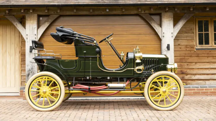 1907 Stanley EX steam-powered motor car on sale in Bonhams London 2022 Golden Age of Motoring auction