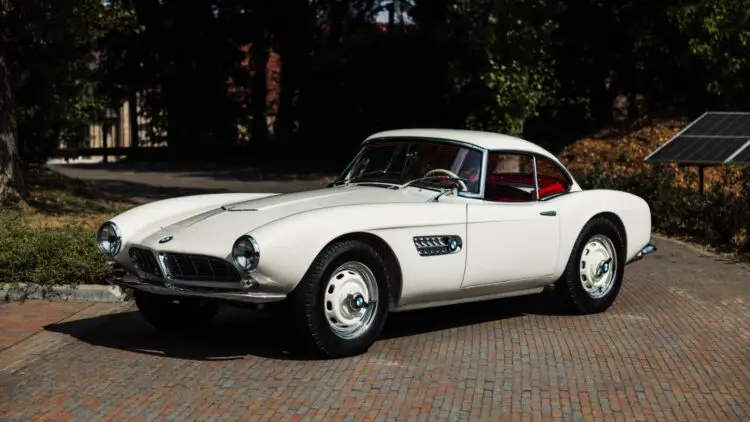 white 1957 BMW 507 Series 1 Roadster topped results at the Bonhams The Zoute 2022 sale