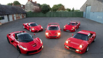 Gran Turismo Collection, including a Ferrari Big Five (288 GTO, F40, F50, Enzo, LaFerrari), for sale at RM Sotheby's London 2022 classic car auction.