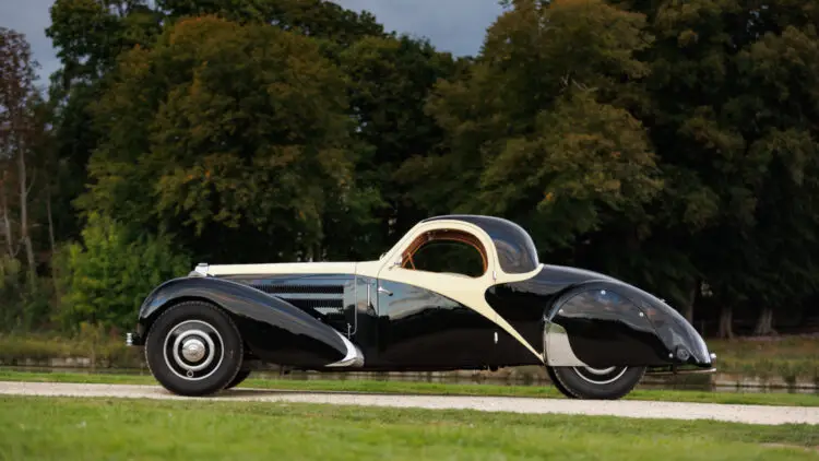 1936 Bugatti Type 57 Atalante on sale at the Artcurial 2023 Paris Rétromobile classic car auction