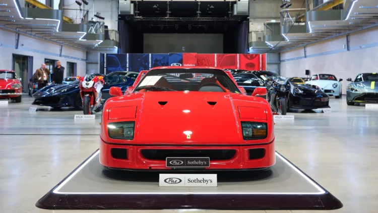 The top results at RM Sotheby's Munich 2022 were for a 1991 Ferrari F40 and 1938 Mercedes Benz