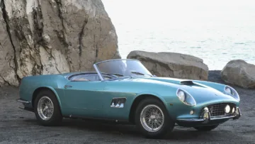 1962 Ferrari 250 GT SWB California Spider on sale at the Gooding Amelia Island 2023 classic car auction.