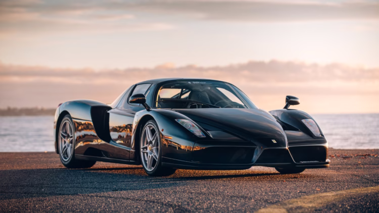 Black 2003 Ferrari Enzo sold at RM Sotheby's Paris 2023 sale