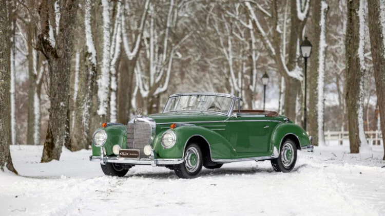 Green 1956 Mercedes-Benz 300 Sc Roadster on offer at RM Sotheby's Villa Erba 2023 sale