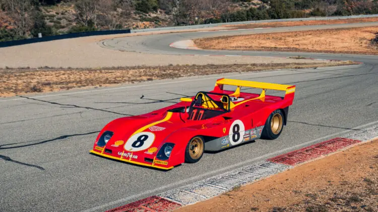 1972 Ferrari 312 PB sold at the RM Sotheby's Villa Erba 2023 Sale for $13 million to lead the results