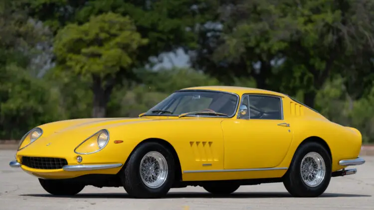 yellow 1967 Ferrari 275 GTB/4