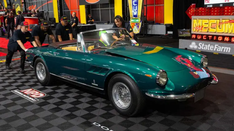 1968 Ferrari 330 GTS was one of six million dollar sale results at Mecum Monterey 2023 classic car auction