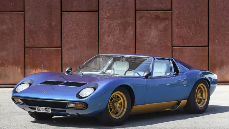 1972 Lamborghini Miura P400 SV (Estimate: $3,500,000 – $4,250,000)