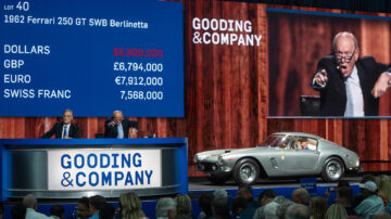 1962 Ferrari 250 GT SWB Berlinetta topped the results at Gooding Pebble Beach 2023 sale