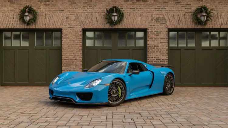 Blue 2015 Porsche 918 Spyder sold for $1,985,000 among million dollar results at RM Sotheby's New York 2023 sale