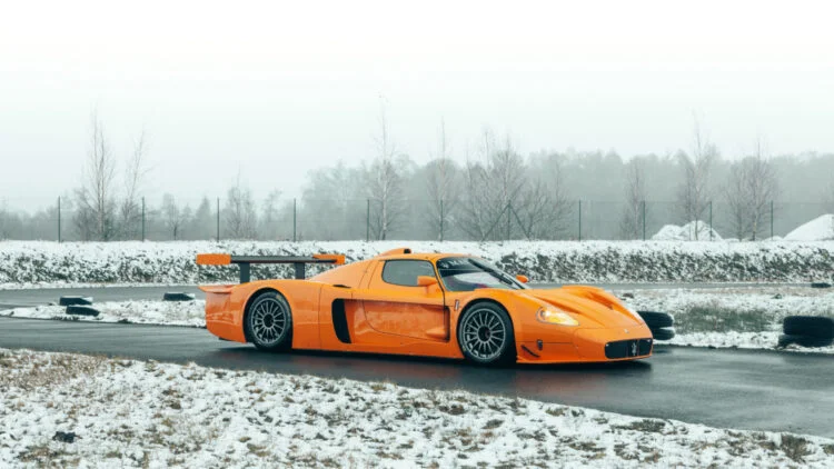 2007 Maserati MC12 Versione Corsa track focused car for sale in the RM Sotheby's Paris 2024