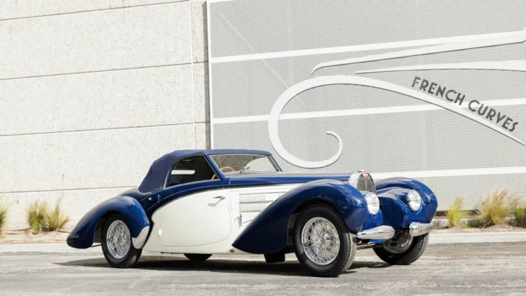 1938 Bugatti Type 57C Aravis ‘Special Cabriolet,’ top results at the Gooding Mulin Oxnard 2024 sale