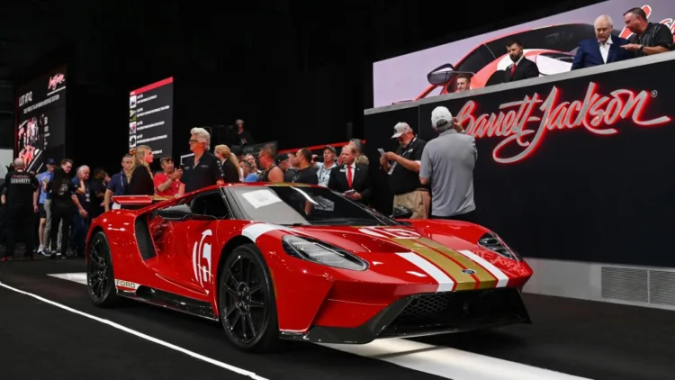 2022 Ford GT Alan Mann Heritage Edition top sales results at Barrett-Jackson Palm Beach 2024 auction