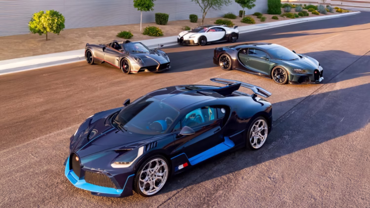 Several top modern Bugattis are the lead cars for the Bonhams Quail Lodge Sale during the Monterey / Pebble Beach 2025 Classic Car Auctions week.