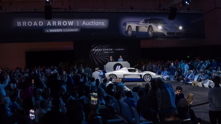 The most expensive car sold at the Broad Arrow Monterey 2025 classic car auction was, as expected, the 2005 Maserati MC12 Stradale, which set a model record and at $5,202,500 became the second-most expensive Maserati ever sold at public auction.