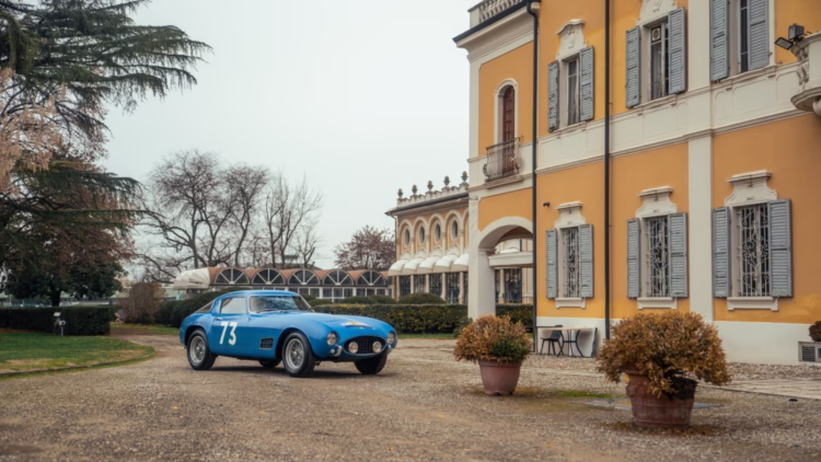 The Alfonso de Portago raced 1956 Ferrari 250 GT Berlinetta Competizione 'Tour de France' by Scaglietti is the lead car for the RM Sotheby's Paris 2026 classic car auction.