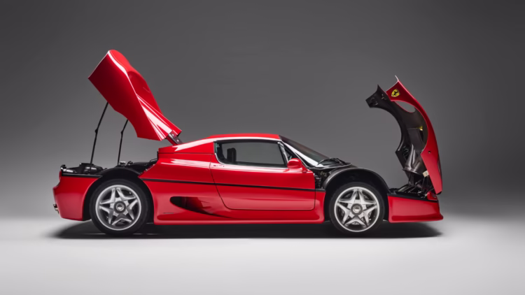 The 1997 Ferrari F50 sold for €7,598,750 (USD $9,278,074) at the RM Sotheby's Paris 2026 auction as the second most expensive F50 ever.