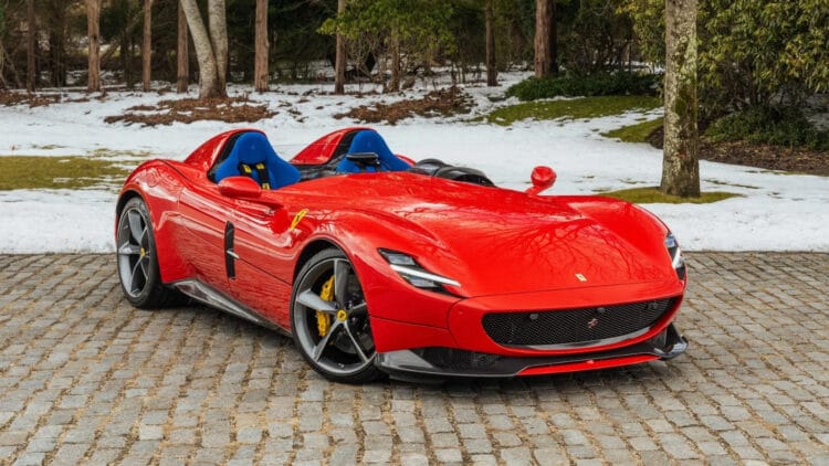 red 2021 Ferrari Monza SP2 sold for a new model record $4,955,000