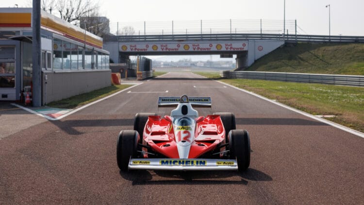 The 1978 Ferrari 312 T3 F1 sold for €4,336,250 ($5,081,000) at RM Sotheby's Monaco 2026. It was driven in four races in the 1978 season by Carlos Reutemann and by Gilles Villeneuve at the 1979 Argentine Grand Prix.
