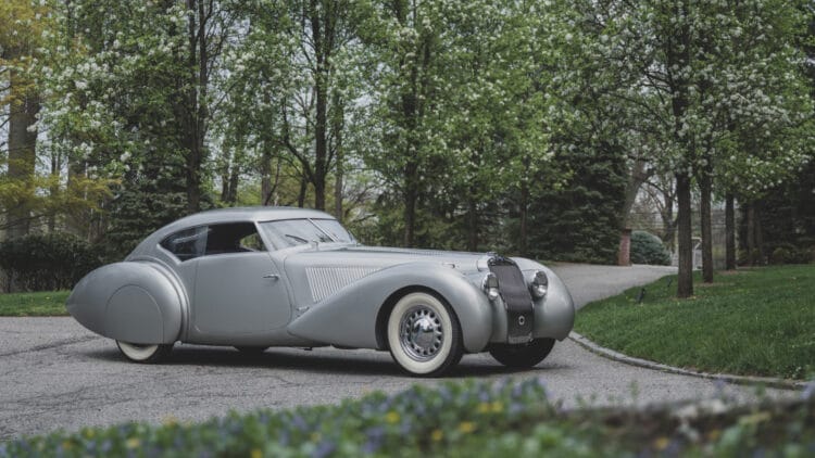 1937 Delage D8-120 S Aerodynamic Coupe by Pourtout on sale at RM Sotheby's Monterey 2026
