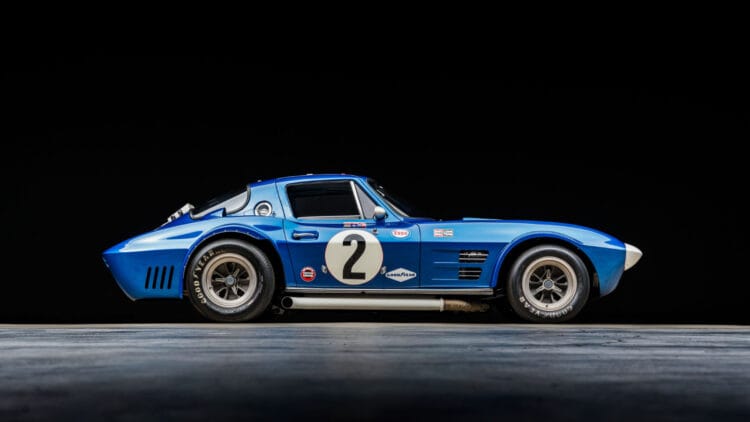 Side Profile of the most expensive ever 1963 Chevrolet Corvette Grand Sport, chassis #003