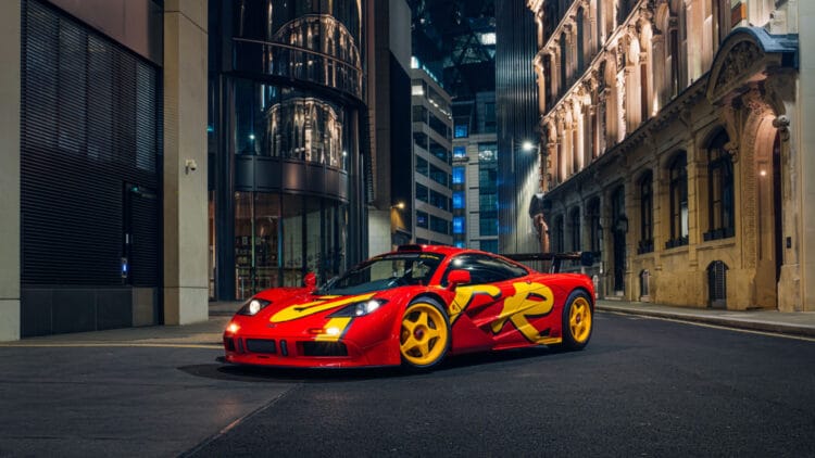 Front quarter 1996 McLaren F1 GTR, 10R, on sale at RM Sotheby's Monterey 2026 auction