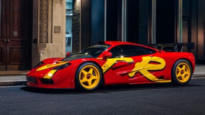 side profie 1996 McLaren F1 GTR, 10R, on sale at RM Sotheby's Monterey 2026 auction