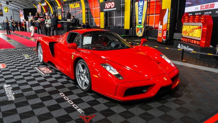 Red 2003 Ferrari Enzo sold at Mecum Monterey 2026